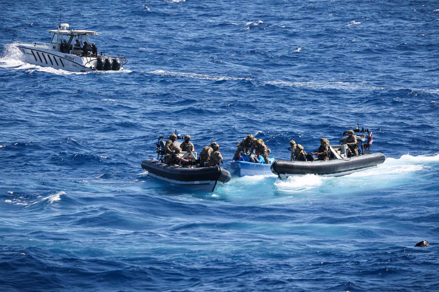 HMS Trent's boarding team