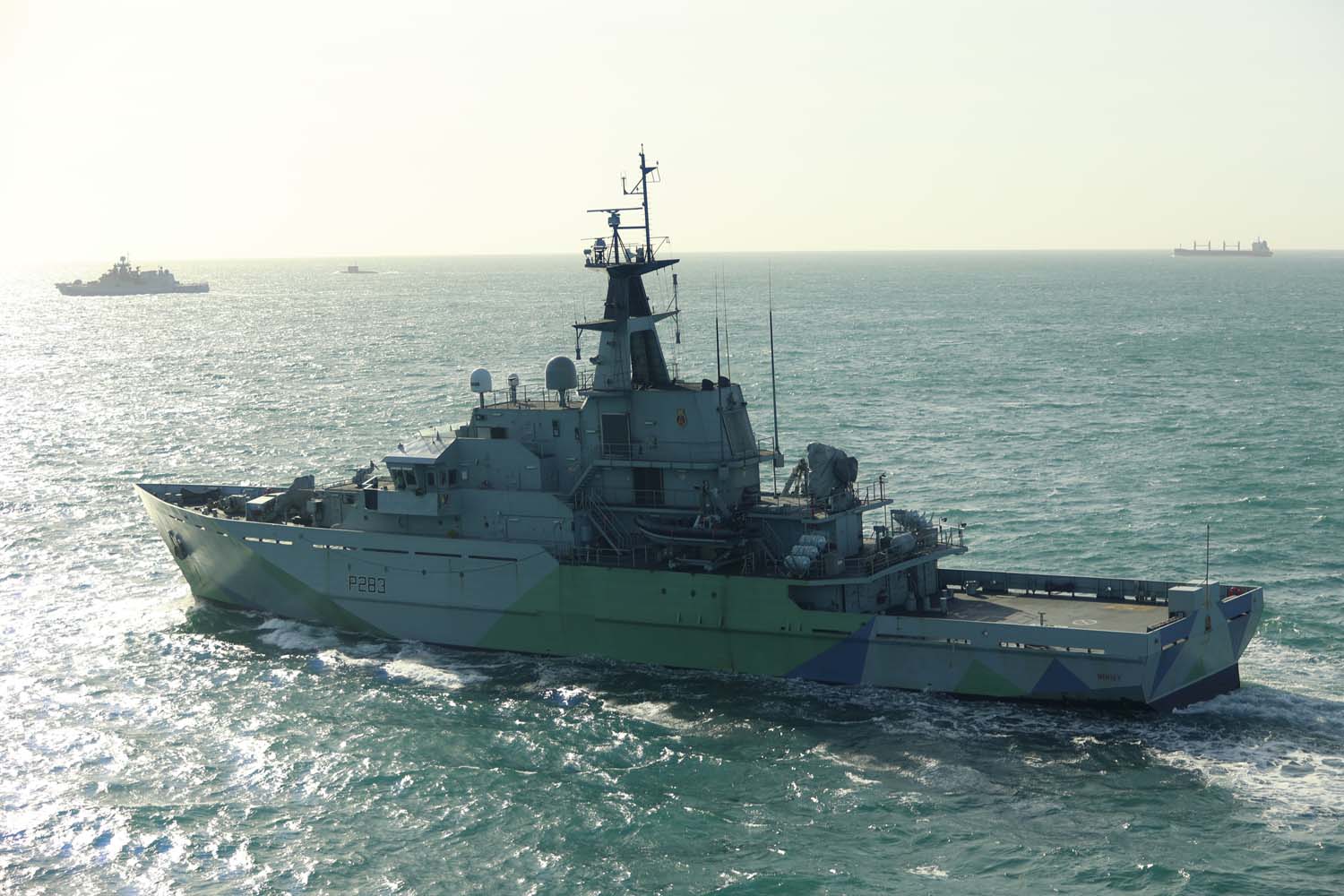 HMS Mersey on duty