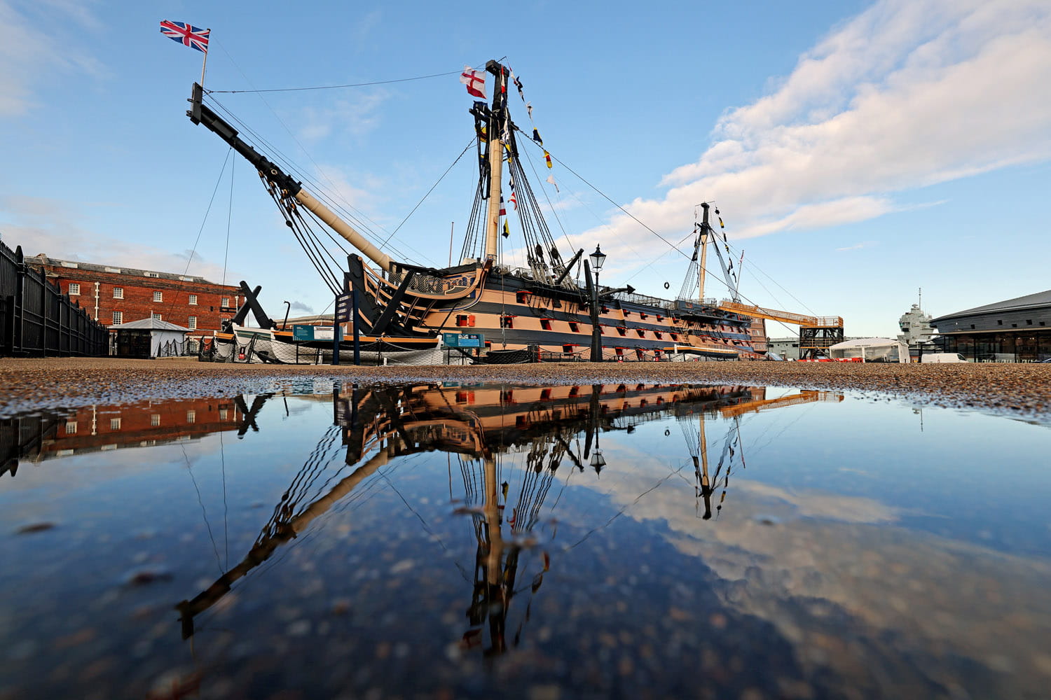 Victory looking magnificant on Trafalgar Day