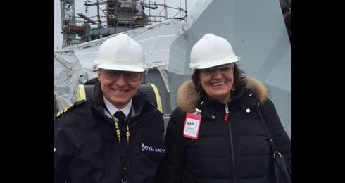 Lord Mayor of Westminster visits her namesake warship