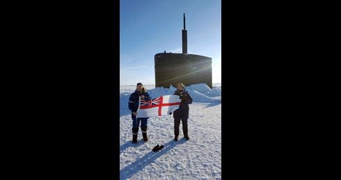 Submariners get stuck into Arctic role at Alaskan ice camp