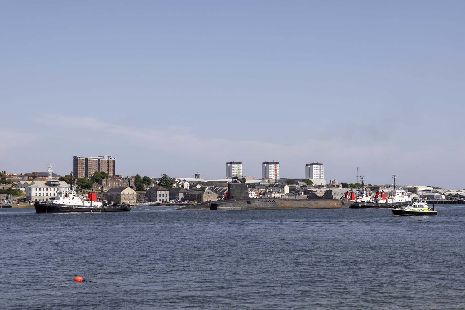 Preparation work has started on HMS Victorious ahead of her planned major refit to ready her for future tasking. Picture: LPhot Barry Swainsbury
