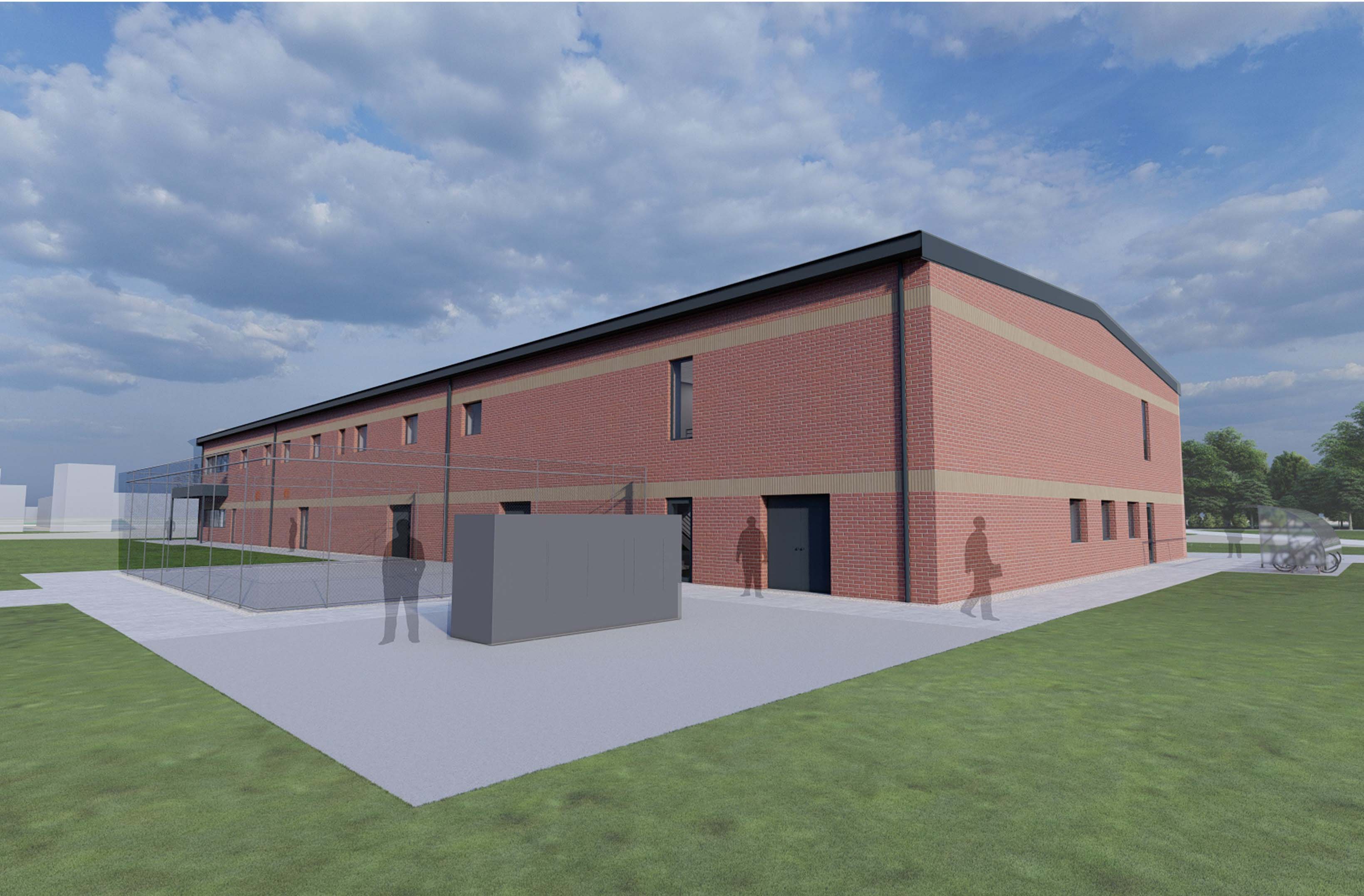 Impression of proposed new building for 750 NAS at RNAS Culdrose
