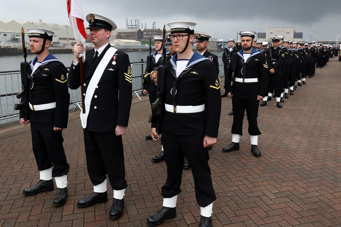 Submariners exercise the Freedom of the Borough of Barrow