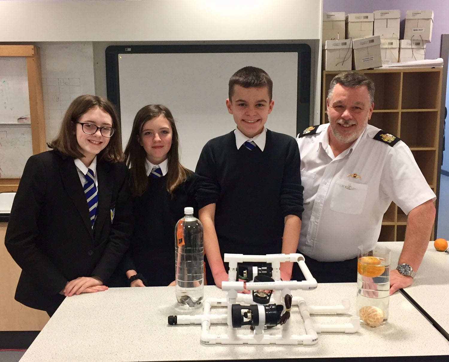Dumbarton Academy pupils benefit from Royal Navy expertise