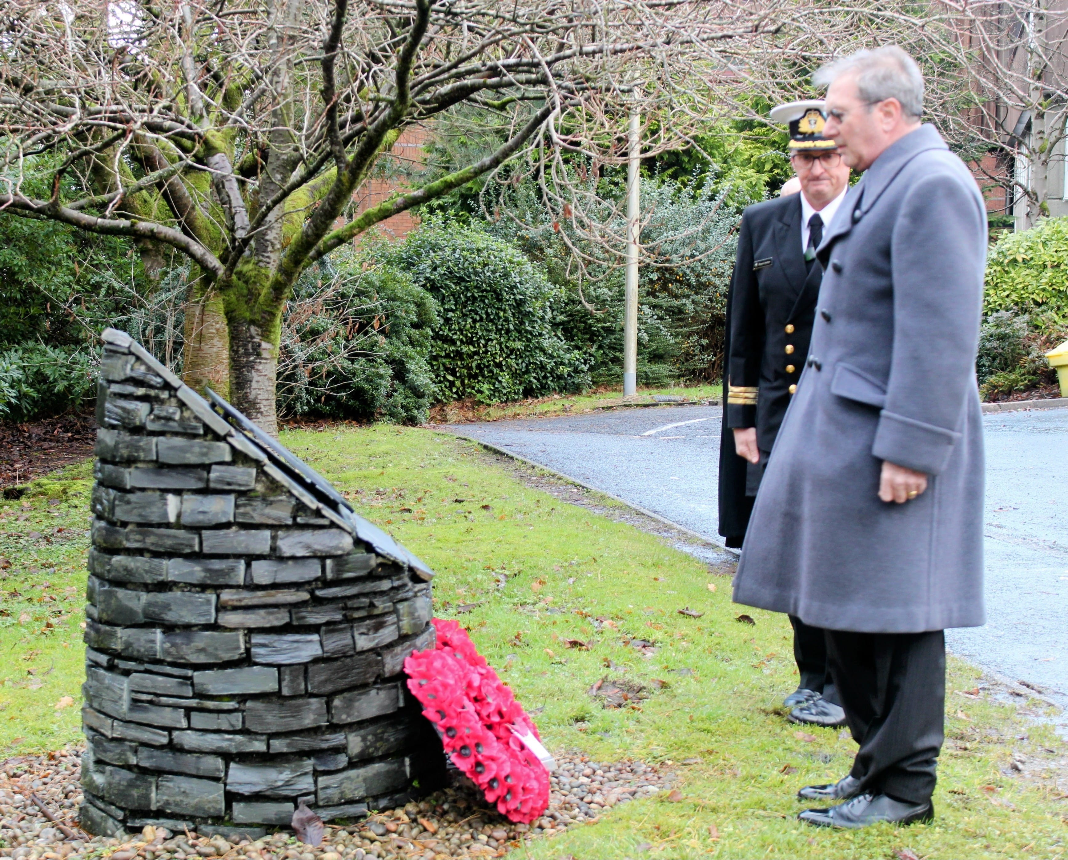 Scott Williamson, Honorary Consul for New Zealand in Scotland lays a wreath at the HMS Neptune Memorial Scott Williamson, Honorary Consul for New Zealand in Scotland lays a wreath at the HMS Neptune Memorial