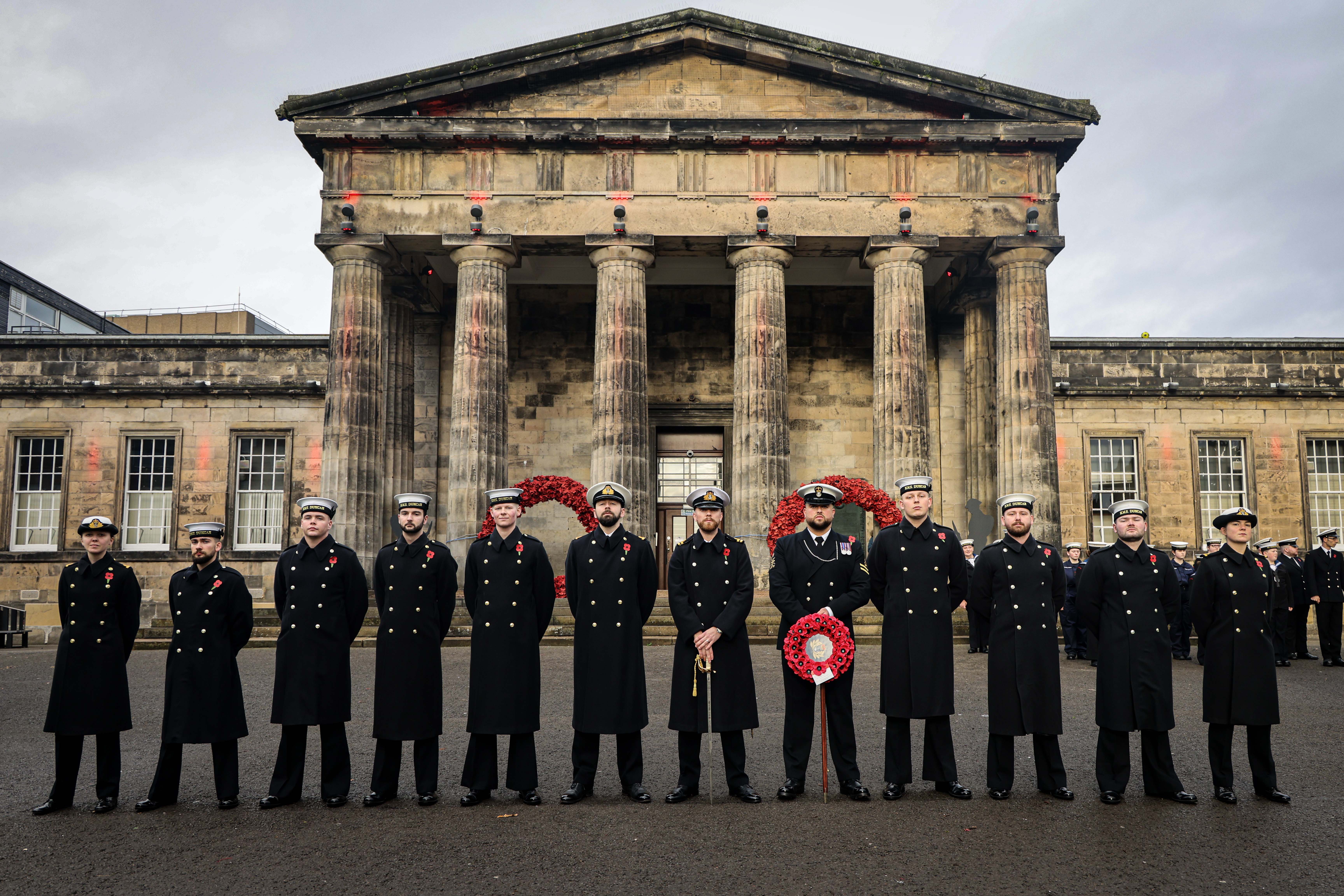 Dundee City Council and members of the public were joined by Royal Navy personnel from HMS Duncan, HMS Scotia and Royal Marine Band Scotland to remember those that gave their lives for a better tomorrow.