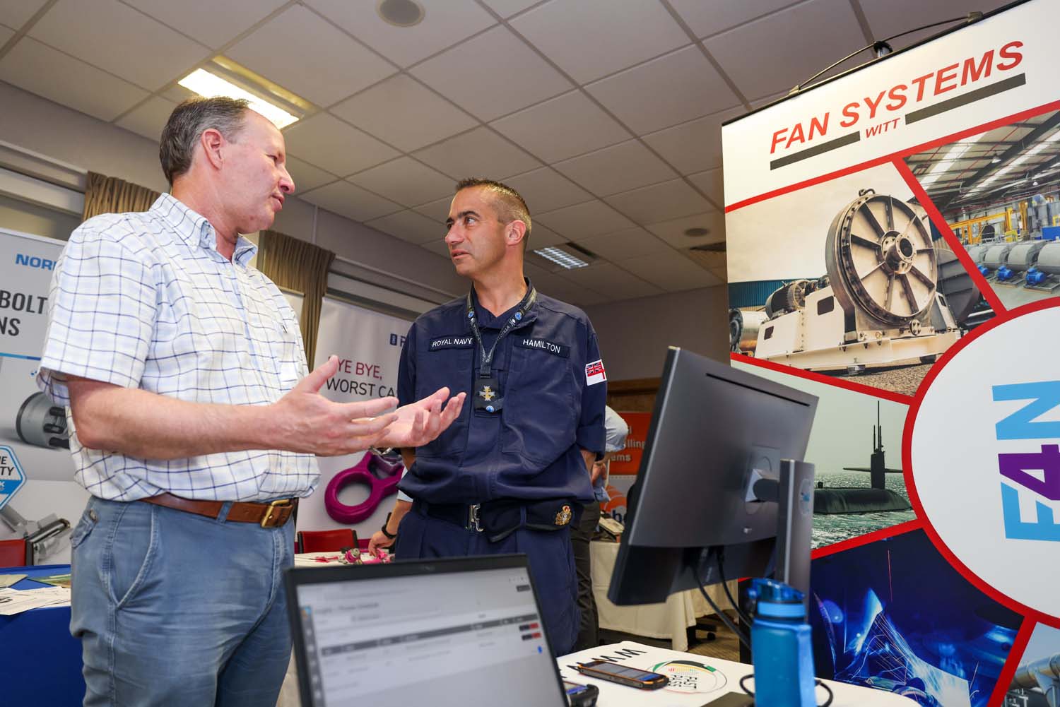 Faslane invited leading-edge companies into the home of the Submarine Service to show off their latest kit. Picture: LPhot Bill Spurr