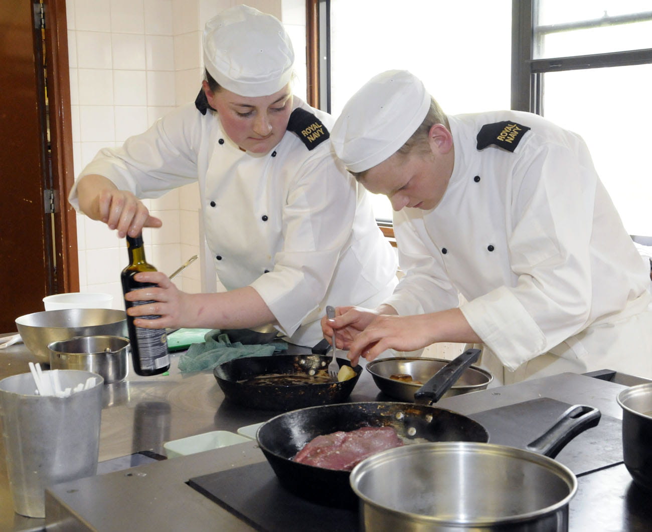 Devonport Royal Navy chefs and stewards go head-to-head