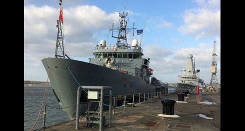 Poland’s newest warship calls into Portsmouth