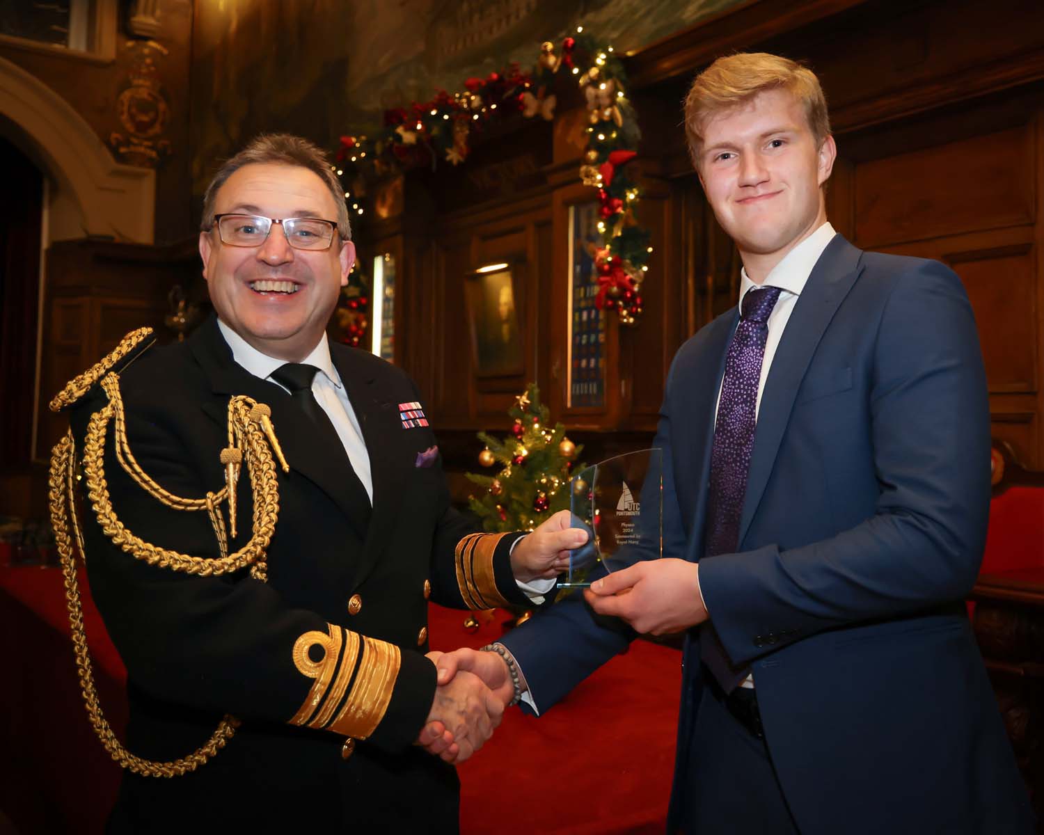 Physics Award sponsored by the Royal Navy presented to William Doe. 