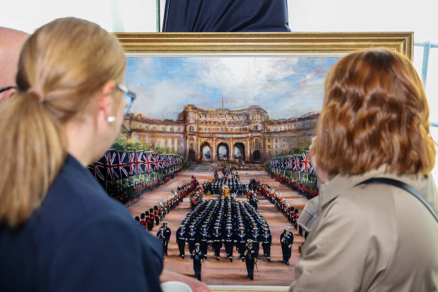 Royal Navy Trophy Fund unveils Royal paintings onboard HMS Queen Elizabeth