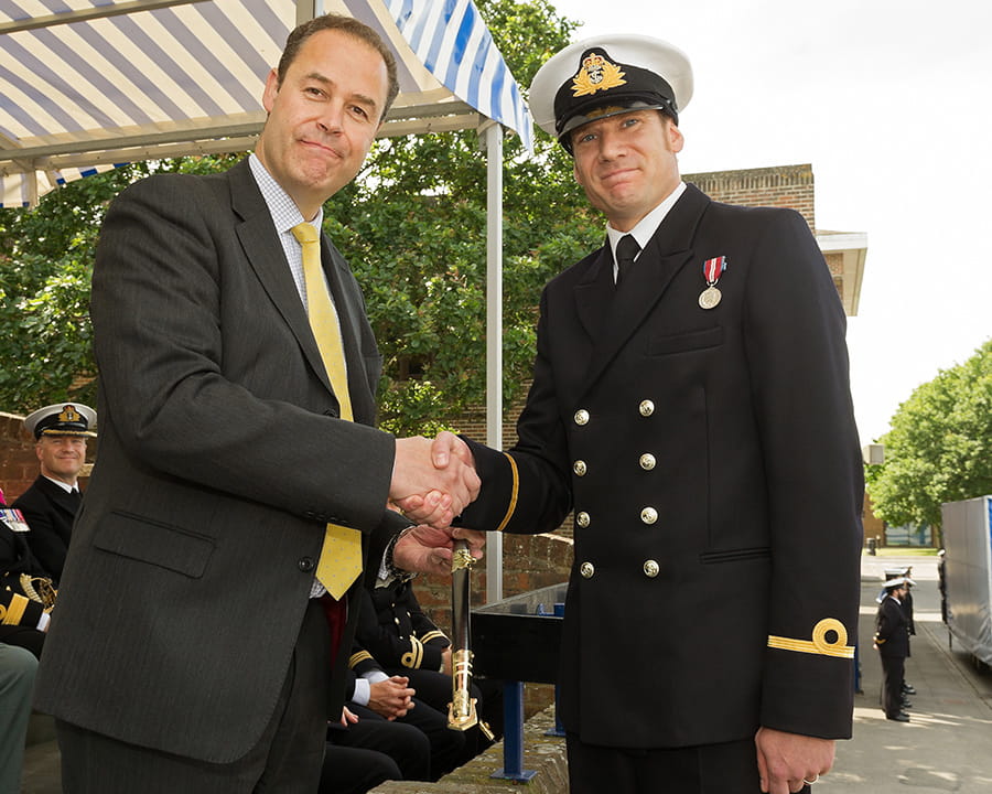 Sailor honoured with sword for service