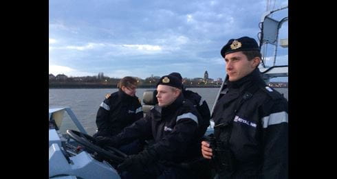 Bridge test for officers training at BRNC