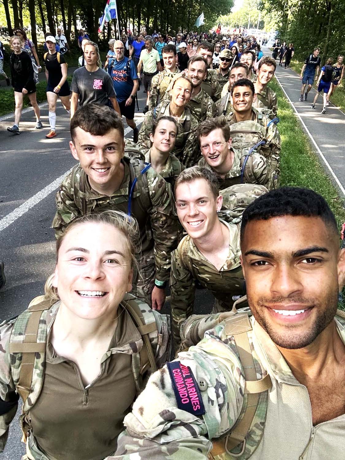 Feet feat: Dartmouth cadets tackle ‘world’s biggest walk’ in Netherlands