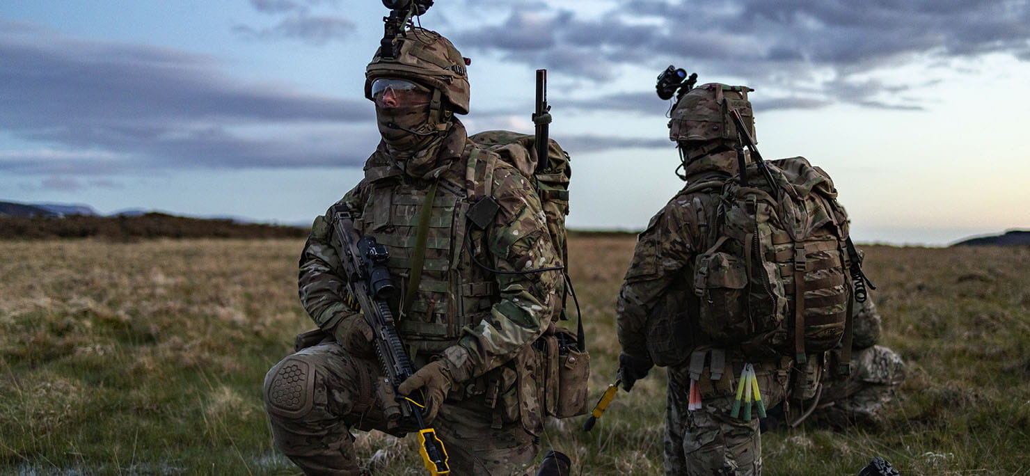 40 Commando Royal Marines conducting strikes during Ex Green Dragon.