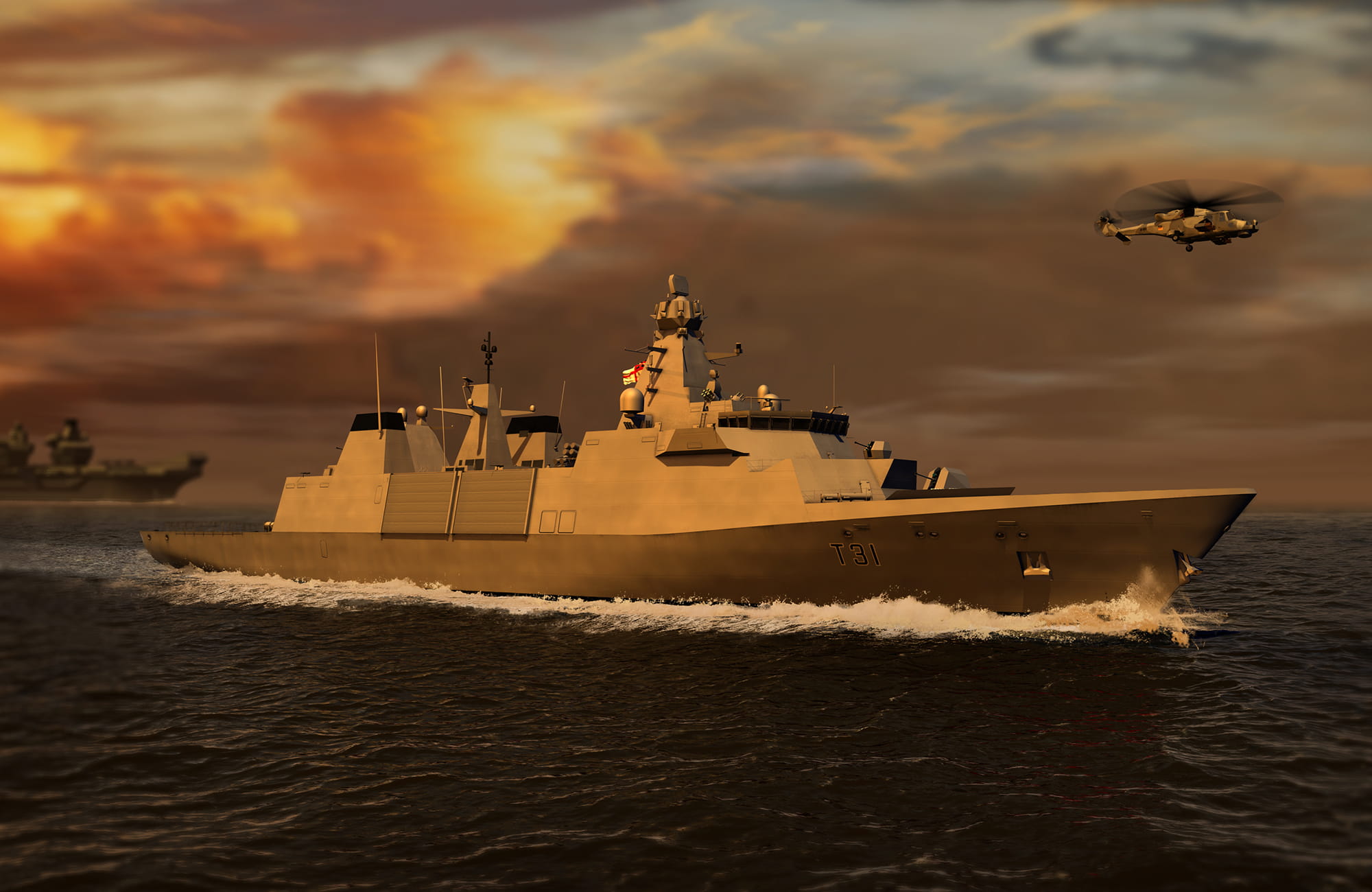 Artist's impression of an Inspiration Class ship